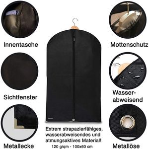 Kleidersack-Aufbewahrung 60 * 110 cm Fensterjacke Anzug Hemd Kleidersack