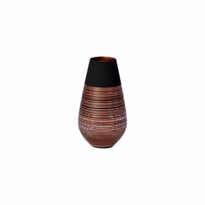 Villeroy & Boch Vase Manufacture Swirl schwarz,braun