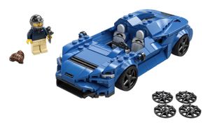 LEGO 76902 Speed Champions McLaren Elva Rennwagen, Spielzeugauto, Modellauto zum selber Bauen