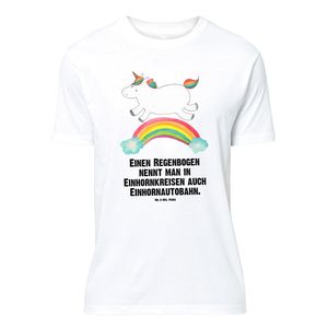 Mr. & Mrs. Panda Größe XL T-Shirt Einhorn Regenbogen - Weiß - Geschenk, Lustiges T-Shirt, Party, Tshirt, T-Shirt mit Spruch, Unicorn, Junggesellenabschied, Einhörner