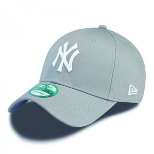 New Era Cap 9FORTY League Basic NY Yankees Grey/White Kids Youth, Cap:Kids