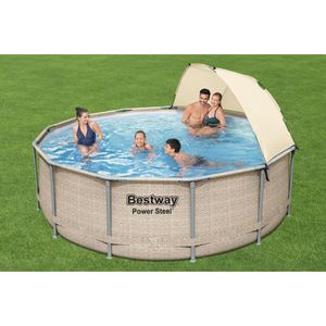 Bestway Power Steel™ Frame Pool Komplett-Set, rund, 396x107cm, 5614V