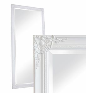 Wandspiegel Barock XXL Spiegel Weiß 200 x 100 cm Antik-Stil Ganzkörperspiegel