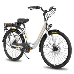 Hiland 26 Zoll Elektrofahrrad E-Bike, E-Cityrad mit 36V 7.8Ah Lithium-Akku, 250W Motor Scheibenbremsen E-Bike für Erwachsene Männer Frauen