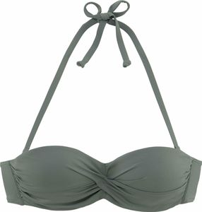 LASCANA Bügel-Bandeau-Bikini-Top oliv Größe 40 B