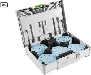 Festool Schleifmittel-Systainer³ SYS-STF D125 GR-Set Granat