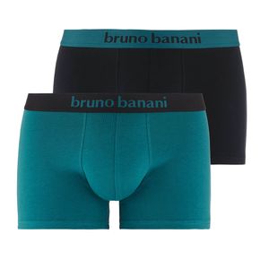 Bruno Banani 2er Pack Flowing Retro Short / Pant Enganliegende Comfort Fit Qualität, Gedoppelter Frontbereich, Hautsympathisch und Saugfähig