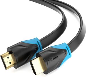 10m HDMI 2.0 Kabel Flach von JAMEGA | High-Speed 4K U-HD 2160p HDR 3D CEC ARC