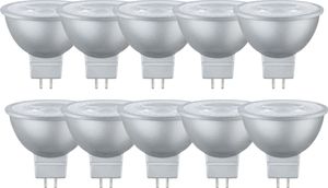 10 x Paulmann LED Leuchtmittel 12V GU5,3 MR16 Reflektor 4W = 20W 230lm warmweiß 2700K 38°18898