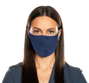 Mund-Nase-Maske Atemschutz 3-lagig Waschbar Baumwolle Wiederverwendbar BLAU