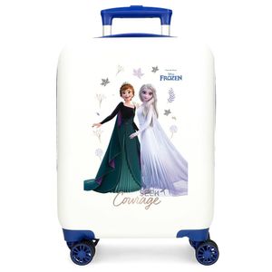 Joumma Bags Kinder Koffer Trolley Kinderkoffer Disney Frozen Anna und Elsa Weiß Blau