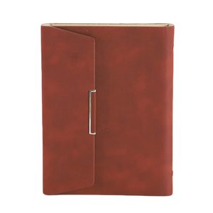 A5 Binder nachfüllbarer Planer Faux Leder Notebook Journal mit Kartenstifthalter-Braun
