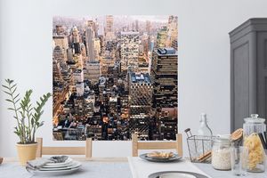 Wandtattoo Wandsticker Wandaufkleber New York - NYC - Amerika 120x120 cm Selbstklebend und Repositionierbar