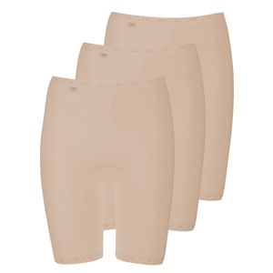 sloggi 3er Pack Basic+ Long Slip Longshort mit weichen Nähten, Ideal unter Röcken und Kleidern, Extra softe Kanten, die sich nicht abzeichnen