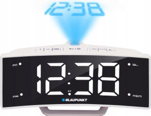 Blaupunkt CRP7WH, Hodiny, 87,5 - 108 MHz, LCD, Čierna, Biela, Čas, AC
