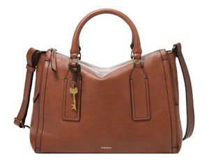 FOSSIL Umhängetasche Handtasche Parker Satchel Brown braun