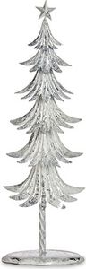 Choinka 20 x 58 x 13 cm metalowa biała
