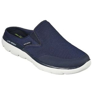 Skechers Summits Vindicator 232296NYV Herrenpantolette, Textil, Navy, - Herrenschuhe Sandale / Pantolette, Blau