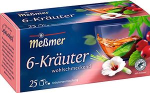 Meßmer 6 ziół mieszanka pikantna aromatyczna 25 torebek 50g