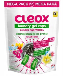 Cleox Laundry Capsules 3 Komorowe Do Wszystkich Rodzajów 50 Szt