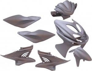 Edge | Sada krytiek 9-dielna | Mat Grey | Yamaha Aerox do modelového roku 2014