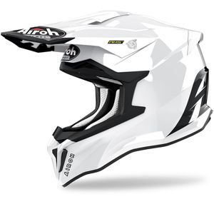 Airoh Strycker Color Carbon Motocross Helm (White,S  (55/56))