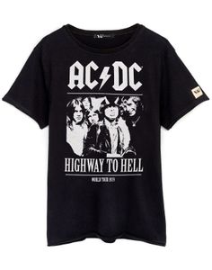 AC/DC - "Highway To Hell" T-Shirt für Herren/Damen Uni NS6638 (3XL) (Schwarz)