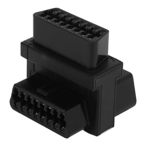 Adaptér OBD2, 16-kolíkový konektor na 2 zásuvky, plug-and-play rozdeľovacie pripojenie pre diagnostický extender