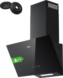 CIARRA A++ Dunstabzugshaube 60cm Kopffreihaube 350 m³/h Kopffreie Schräghaube Wandmontage Abzugshaube SensorTouch VMB6750C