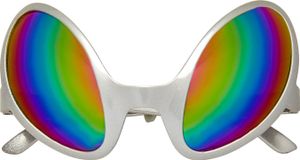 Alien Brille mit holografischen Gläsern - Außerirdischer Alien Brille mit holografischen Gläsern - Außerirdischer