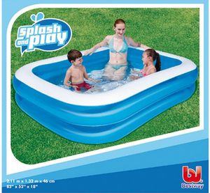 Bestway 12819 Pool 211 x 132 x 46 cm Planschbecken Splash & Play 2 Ring Bestway 12819 Pool 211 x 132 x 46 cm Planschbecken Splash & Play 2 Ring