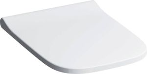Geberit Smyle Square WC-Sitz, schmales D mit Absenkautomatik, Quick Release, weiß