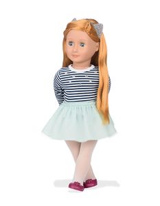 Our Generation - Arlee Puppe 46 cm mit gestreiften Top und Tütü
