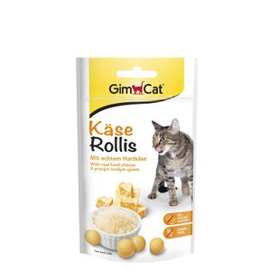 GimCat, Käserollis, Snack für Katzen, 40g