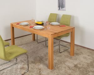 Esstisch Wooden Nature 416 Kernbuche massiv geölt - 160 x 90 cm (B x T)