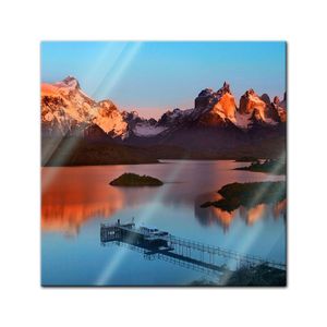 Glasbild - Torres del Paine - Chile, Größe:20 x 20 cm