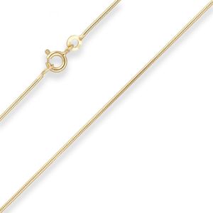 1,1mm Schlangenkette Goldkette Collier Halskette aus 333 Gold Gelbgold 40cm