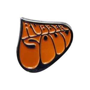 The Beatles - Mini - Abzeichen "Rubber Soul" - Metall RO2470 (Einheitsgröße) (Orange)