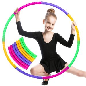 8dílná dětská gymnastická obruč ∅60cm Barevná obruč hula hoop ring Sportovní fitness hračka