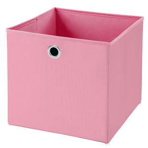 1 Stück Rosa Faltbox 28 x 28 x 28 cm  Aufbewahrungsbox faltbar
