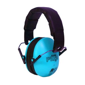 KiddyPlugs Kinder Kapselgehörschutz, Lärmschutz Kopfhörer, Ohrenschützer - schadstoffarm - faltbar größenverstellbar - sehr weich - faltbar Farbe:hellblau
