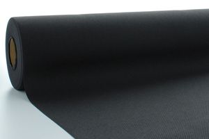 Airlaid Tischdeckenrolle Schwarz, 118 cm x 25 m , 1 Stück - Mank