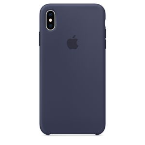 Apple iPhone XS Silicone Case Midnight Blue Handyhülle Schutzhülle Backcover