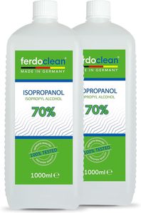 ferdoclean Isopropanol 70% 2 x 1L Isopropylalkohol (IPA) 2-Propanol
