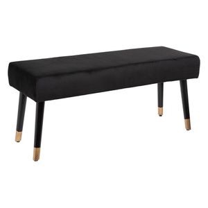 ATMOSPHERA – Sitzbank, Velours, Schwarz, 100 x 35 x 45 cm, Schwarz, cm