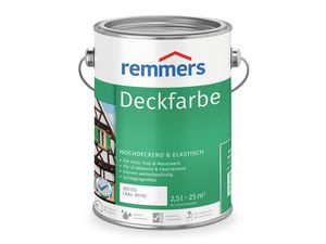 Remmers Deckfarbe weiß (RAL 9016) 2,5 l, Holzlack