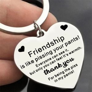 1 Stück Freundschafts-Herz-Schlüsselanhänger, Geschenk für Freunde