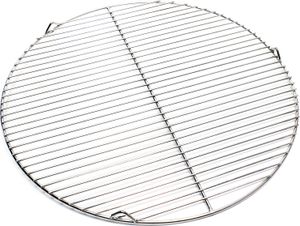 Nerezový kulatý gril 55 cm pro grilování na dřevěném uhlí, plynový gril, otočný gril