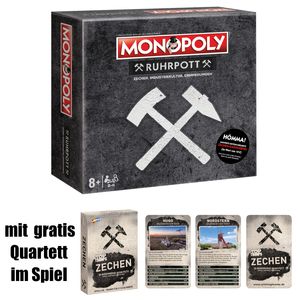 Monopoly Ruhrpott inkl. GRATIS QUARTETT Brettspiel Gesellschaftsspiel NEU