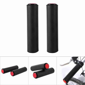 Ultraľahké silikónové gripy absorbujúce nárazy - 2 kusy gripov na bicykel MTB v čiernej farbe - Ideálne pre pohodlnú a nekĺzavú jazdu